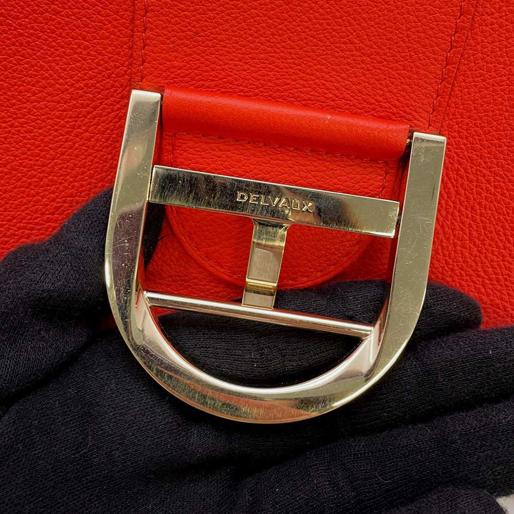 Delvaux Brillon GM 2way Shoulder Bag Red - Picture 13 of 16